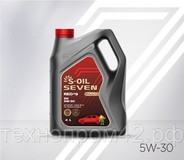 Масло моторное S-OIL 7 RED #9 5W-30 4 литра, синтетика