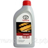 Масло моторное TOYOTA genuine motor oil API:-ACEA: 5W40 1л синтетика пластик