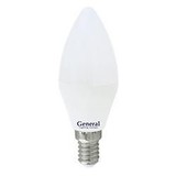 Лампа светодиодная General свеча C37 E14 10W 6500K 6K 35х105 пластик/алюм GLDEN-CF-10-230-E14-6500, 682900