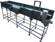 Горизонтальный ленточный конвейер для овощей УОГ-140/УСГ-1.40. Обводной и сводный транспортер овощей