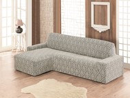 Чехол KARNA  "MILANO" на диван угловой левосторонний цвет натуральный