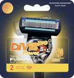 Сменные кассеты для бритья DIVIS PRO POWER5+1, 2 кассеты в упаковке