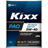 Моторное масло Kixx PAO 5W40 A3/B4 4л синтетика