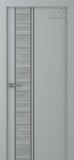 Межкомнатная дверь Твинвуд 1 (полотно глухое) Эмаль светло - серый патина серебро - 2,0х0,6