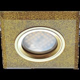 Светильник встраиваемый Ecola DL1651 MR16 GU5.3 квадратный стекло Золотой блеск/Золото 25x90x90 FP1651EFF
