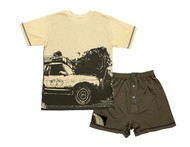 Летний детский комплект на мальчика (футболка + шорты-трусы) 100 % хлопок на рост 140 см
