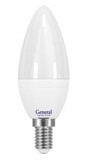 Лампа светодиодная General свеча E14 8W 2700K 2K 35x105 пластик/алюмин. 638200