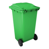Контейнер для мусора 240 л с крышкой (Зеленый)