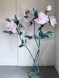 Розы кустовые из ткани премиум для интерьера