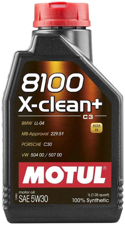Моторное масло MOTUL 8100 X-CLEAN+ 5W-30 1л 106376