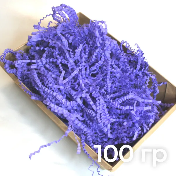 Бумажный наполнитель «Фиолетовый», гофрированный, 100 г