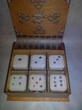 Подарочный набор соляных кубиков для бани "Шкатулка "Игральные кости"