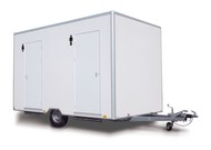 Автономный мобильный туалетный комплекс, двухместный с прицепом