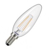Лампа светодиодная General Свеча E14 8W(640lm) 4500K 4K 35x98 филамент (нитевидная), прозр 649972