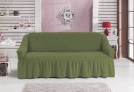 Чехол "BULSAN" для дивана трехместного цвет зеленый