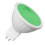 Лампа светодиодная Ecola MR16 GU5.3 220V 9W Зеленый прозр. 47x50 M2CG90ELT