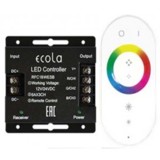 Контроллер для светодиодных RGB лент Ecola 12V 216W(24V 432W) 18A с кольцевым сенсорным белым радиопультом RFC18WESB
