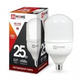 Лампа светодиодная ASD/InHome высокомощн. E27 25W (2250lm) 6500К 6K 230V 144x80 HP-PRO 1064