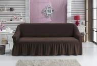 Чехол "BULSAN" для дивана трехместного цвет коричневый