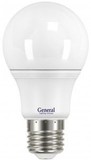 Лампа светодиодная General ЛОН A60 E27 11W 6500K 6K 60x110 пластик/алюмин. 636900
