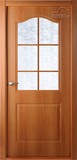 Межкомнатная дверь Капричеза L (остекленное) Орех миланский - 2,0х0,6