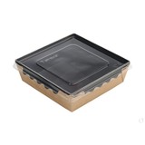 Упаковка для готовых блюд ECO ОрSalad 900мл 150*150*45мм черная 50/200