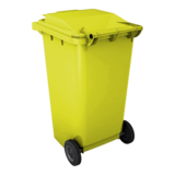 Контейнер для мусора 240 л с крышкой (Желтый)