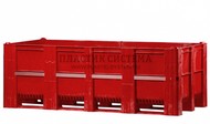 Крупногабаритный контейнер ACE 2160х1000х740 мм сплошной (Красный)