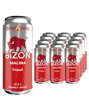 Безалкогольный энергетический напиток "Bizon"  BLACK Классический и RED со вкусом Малины ж/б 0.5 л