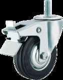 Промышленное поворотное колесо с болтом и тормозом SCtb 42 М12 100 мм