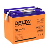 Аккумуляторная батарея Delta GEL 12-75 (12V / 75Ah)