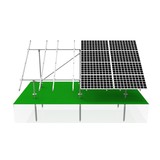 Комплект установки 4-х солнечных батарей на землю ( 2 ряда ног )