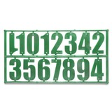 Комплект цифр для улья Green-15 (зелёные)