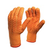 Перчатки «Захват» оранжевые с силиконовым двусторонним покрытием