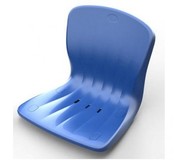 Пластиковые сиденья со спинкой и без спинки
