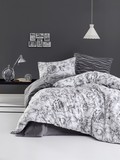 Комплект постельного белья DO&CO FLANNEL Евро (50х70/2) ROZEN цвет серый