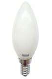 Лампа светодиодная General свеча E14 7W 2700K 2K 35x98 филамент (нитевидная), матовая 649947