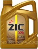 Полностью синтетическое моторное масло ZIC X9 5W30 4л (XQ)
