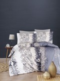 Комплект постельного белья DO&CO Сатин DELUX 1,5 спальное (50*70/1) (70*70/1) VESTA цвет серый