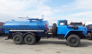 Автоцистерна для питьевой воды на шасси Урал северное исполнение