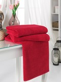 Комплект махровых полотенец PHILIPPUS 70х140 см (6 шт) VIZYON цвет бордовый