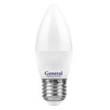 Лампа светодиодная General свеча C37 E27 10W 2700K 2K 35х105 пластик/алюм GLDEN-CF-10-230-E27-2700, 683000