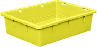 Ящик сырково-творожный 532х400х141 мм сплошной (Желтый)