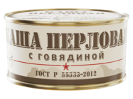 Каша перловая с говядиной "Новрезерв" гост р 55333-2012