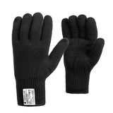 Одинарные полушерстяные перчатки (50% шерсть + 50% акрил)