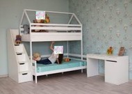 Двухъярусная кровать домик для детей В-5