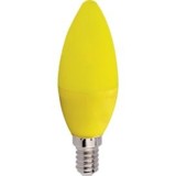 Лампа светодиодная Ecola свеча E14 6W Желтая матовая 100x37 C4TY60ELY