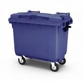 Контейнер для мусора 770 л с крышкой (Синий)
