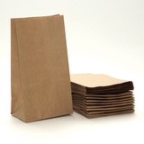 Бумажный пакет с прямоугольным дном без ручек