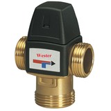 Клапан трехходовой термостатический смесительный Wester 1" нар.р. (для теплого пола)